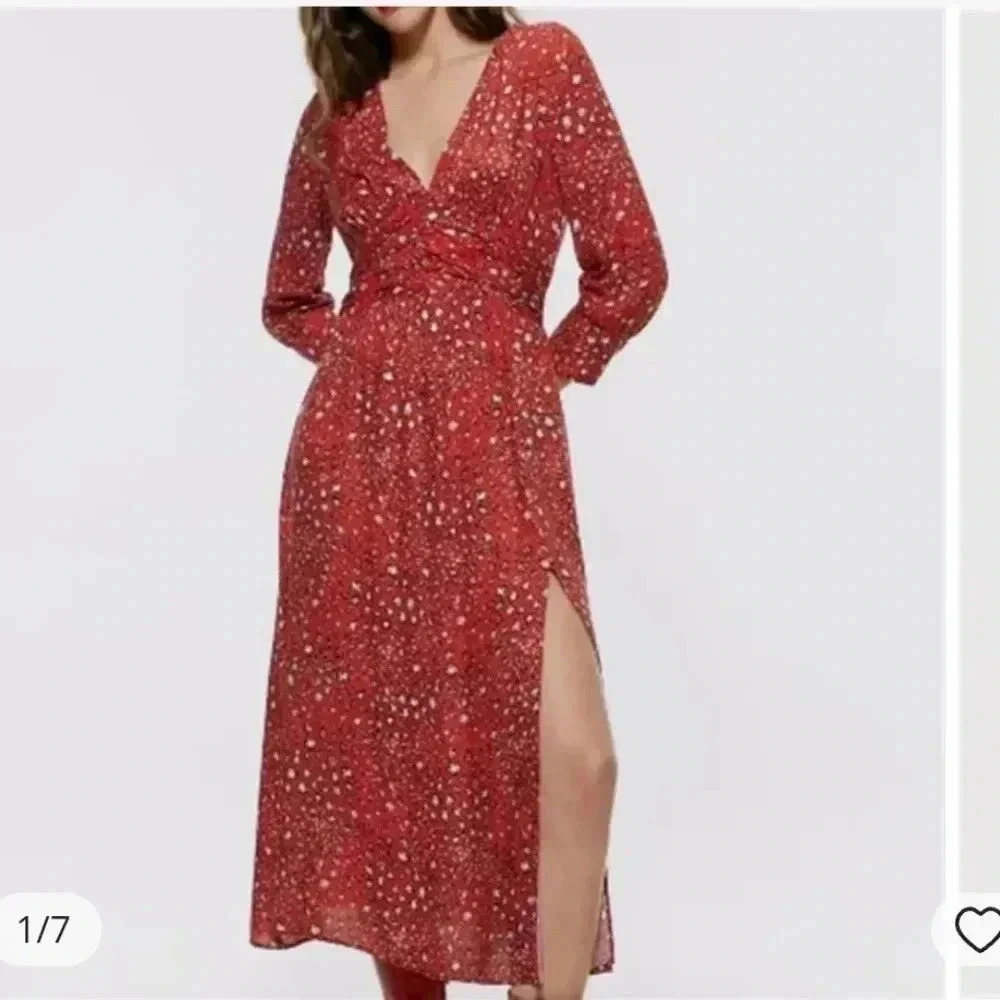 Zara Scarlet Floral Maxi Dress